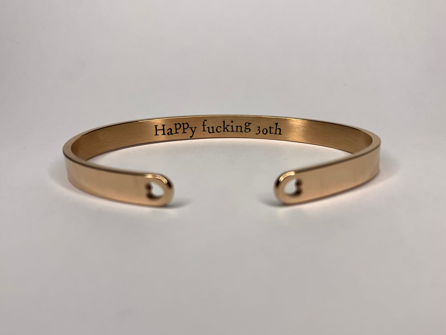 'Happy f*cking 30th' Birthday Bangle