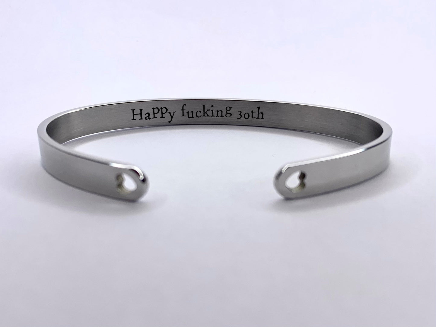 'Happy f*cking 30th' Birthday Bangle