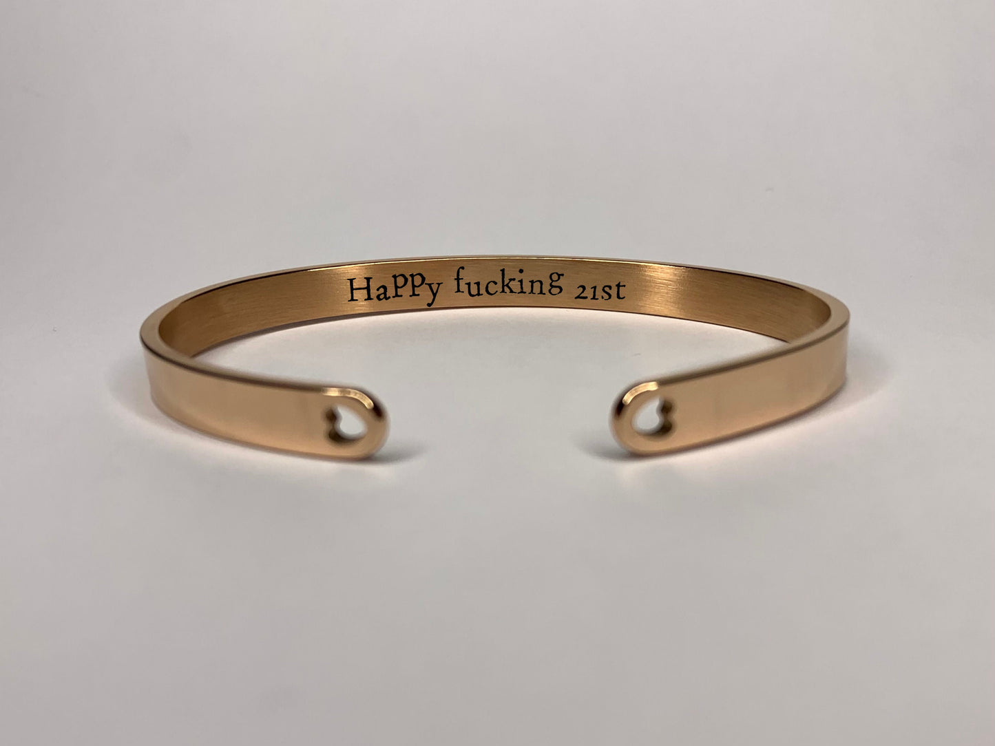 'Happy f*cking 21st' Birthday Bangle
