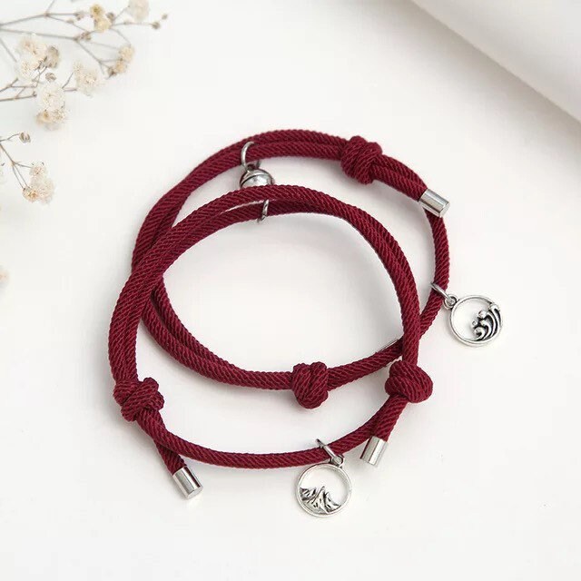 Magnetic sea & mountains friendship bracelet
