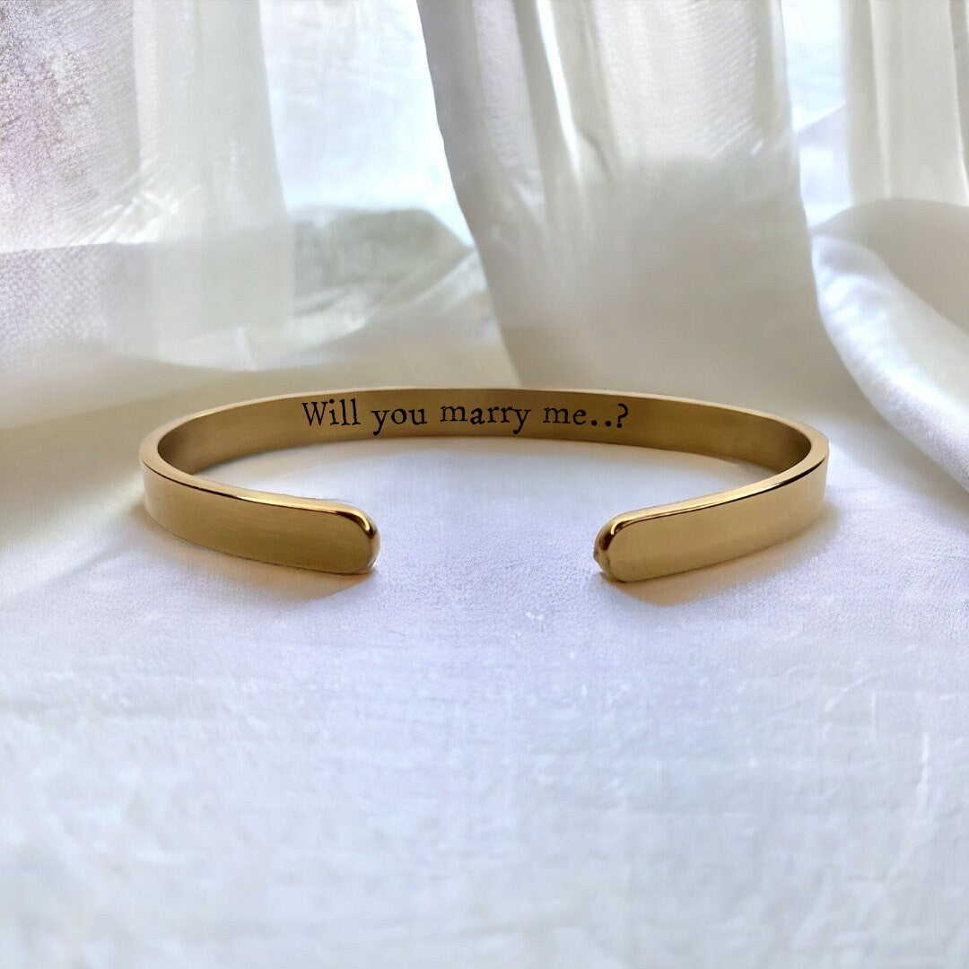 'Will you marry me..?' Proposal Bangle