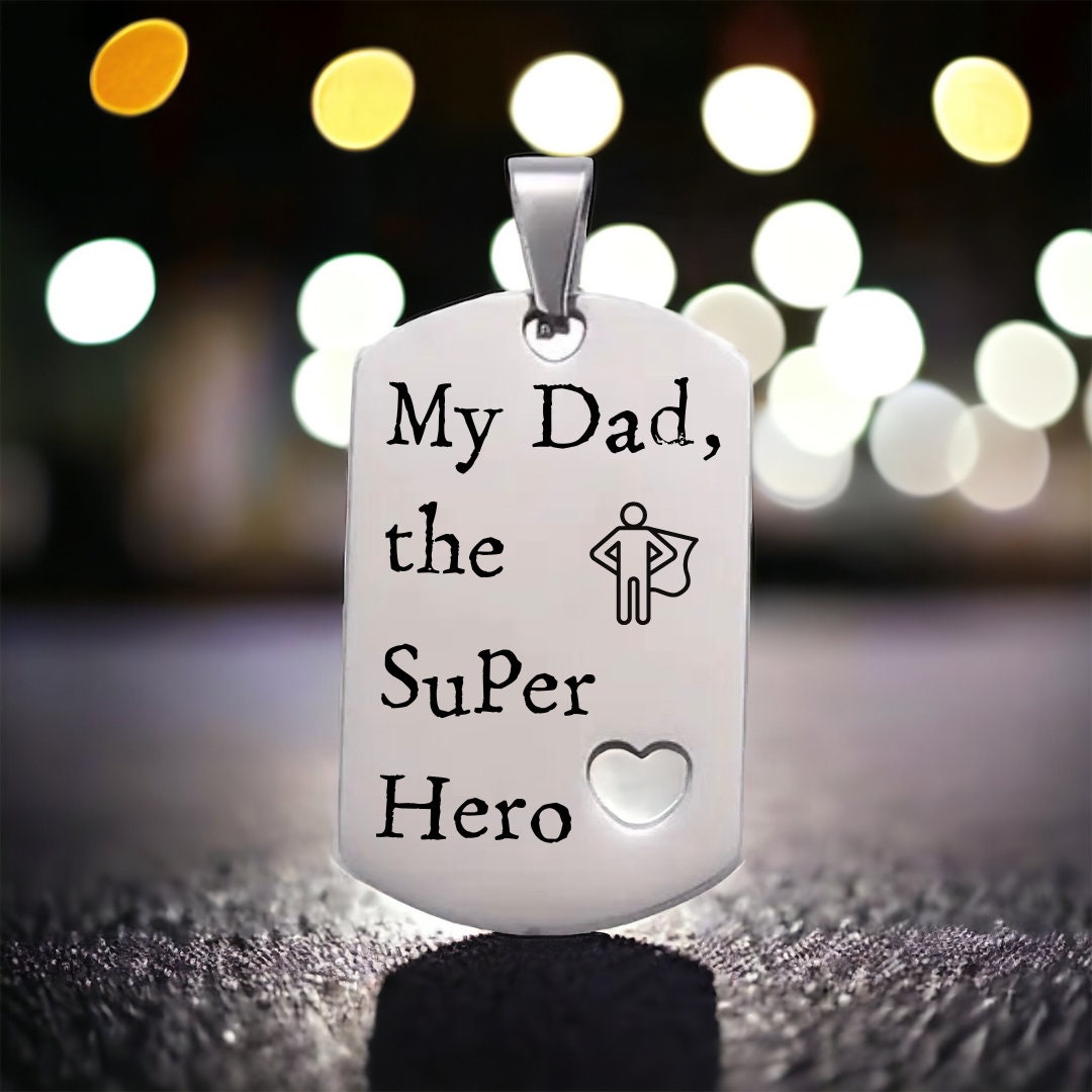 'My Dad, the superhero' Keyring