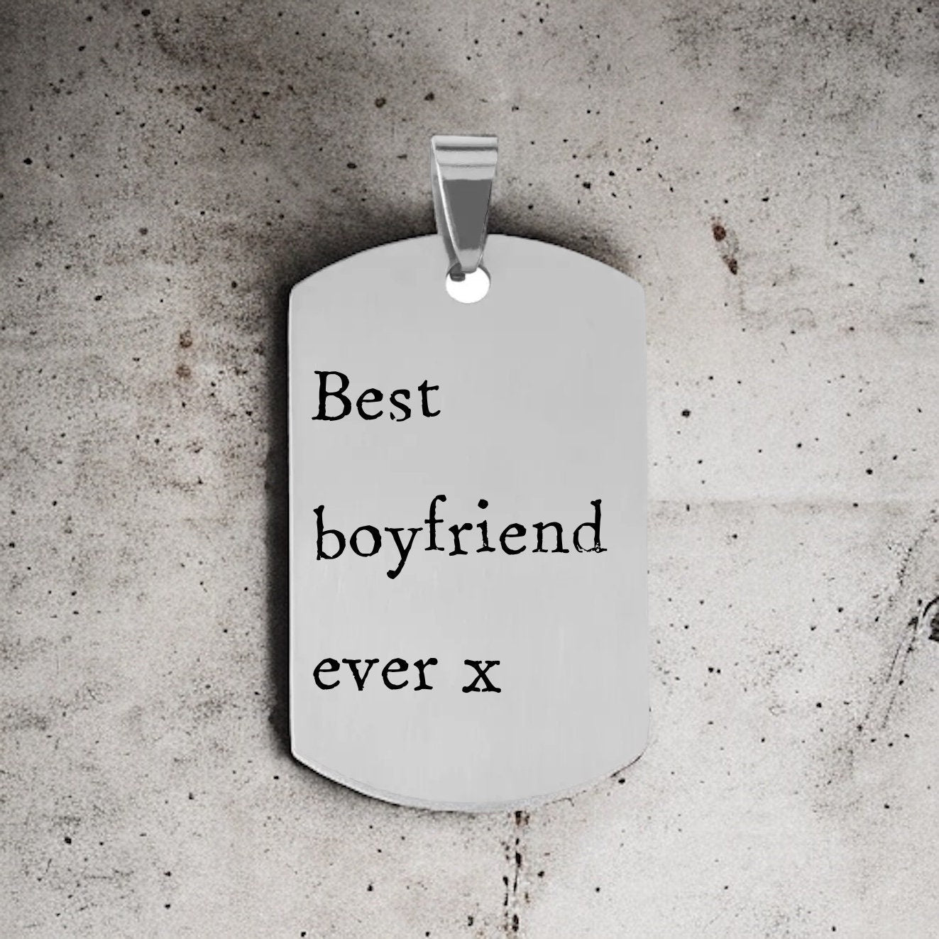 'Best boyfriend ever x' Keyring