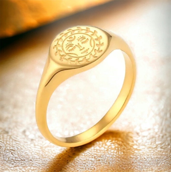 Mother Earth Ring - stainless steel - size 7 (O)