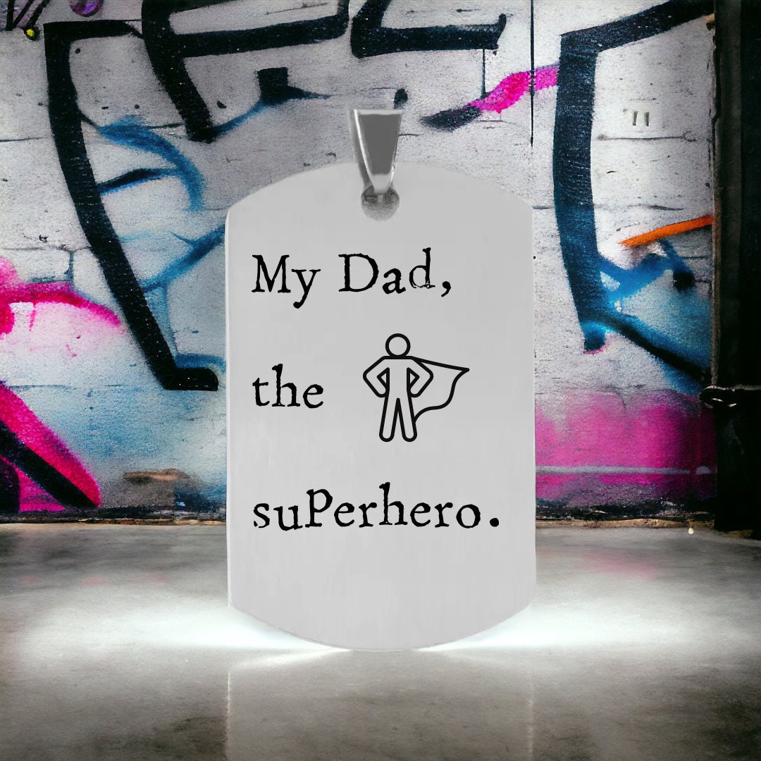 'My Dad, the superhero' Keyring