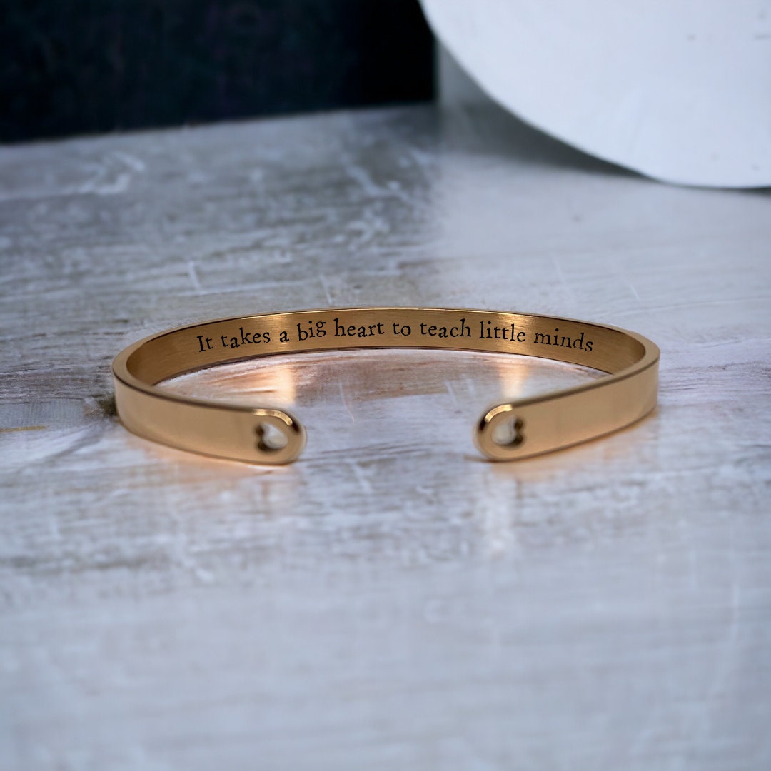 'It takes a big heart to teach little minds' Bangle