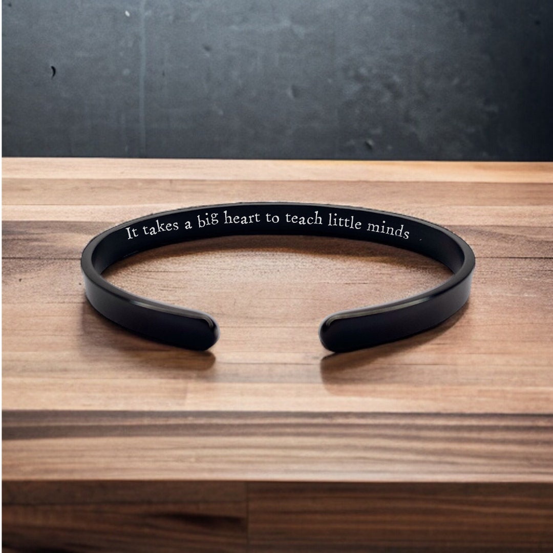 'It takes a big heart to teach little minds' Bangle