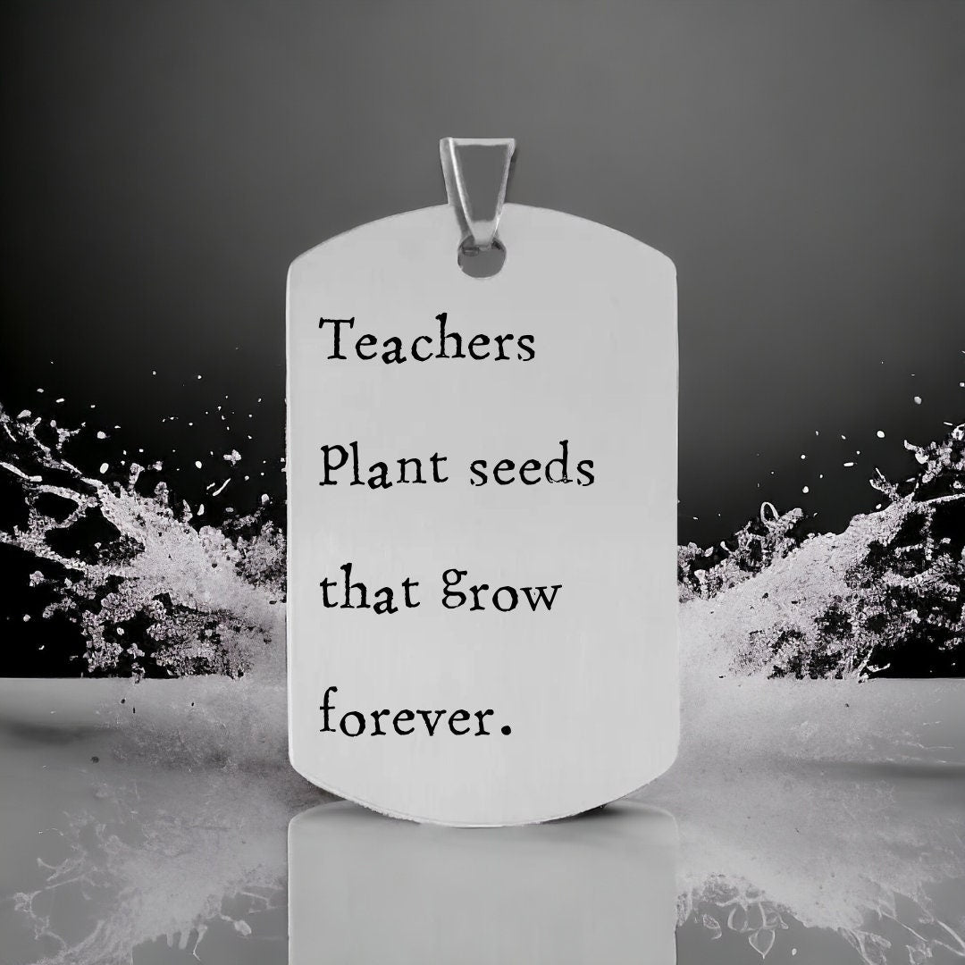 'Teachers plant seeds that grow forever' Keyring