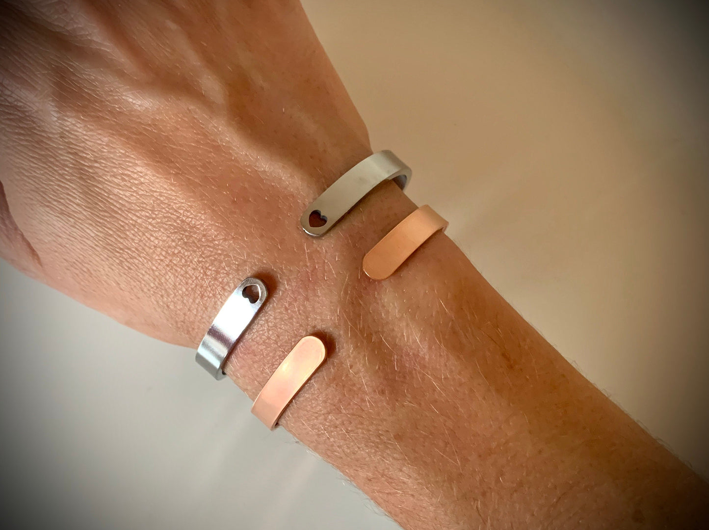Keep f*cking going - Thin copper bangle with hidden motivational message