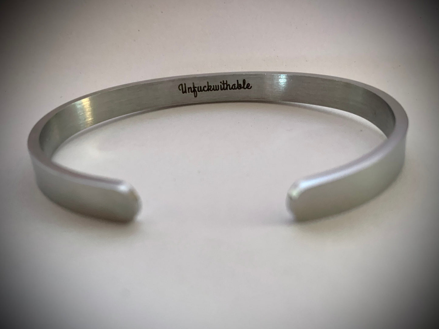 Unf*ckwithable - Hidden message cuff bracelet