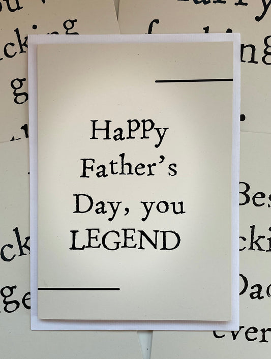 Happy Father’s Day, you LEGEND card - perfect card for Father’s Day