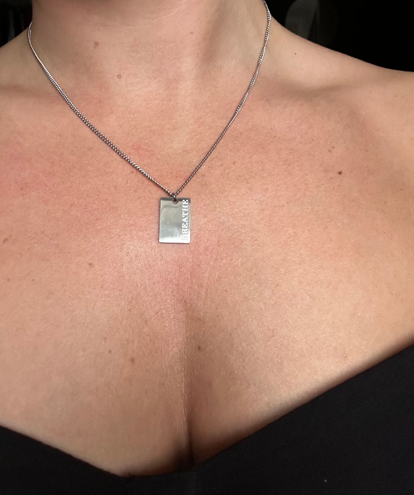 Breathe - Waterproof Motivational Necklace