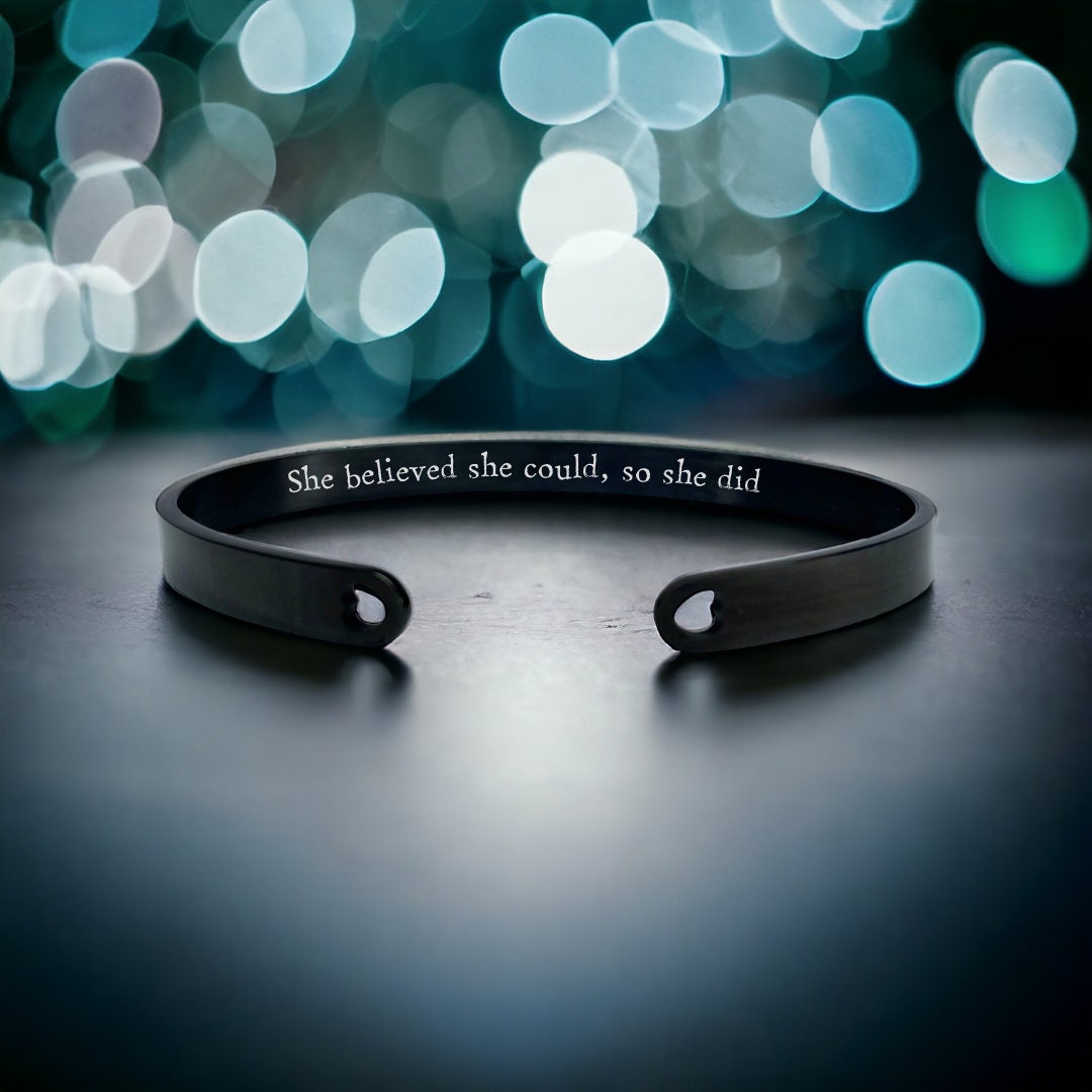 'She believed she could, so she did' Bangle