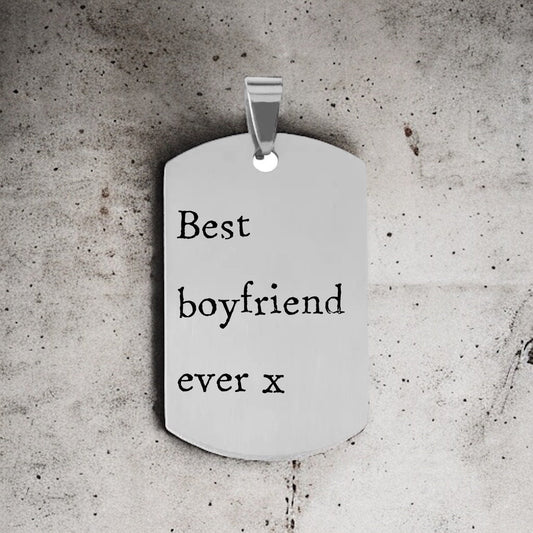 'Best boyfriend ever x' Keyring