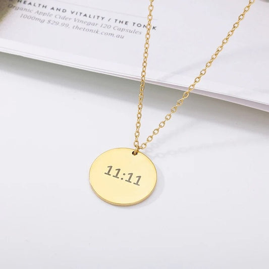 Affirmation 11:11 Angel Number Necklace