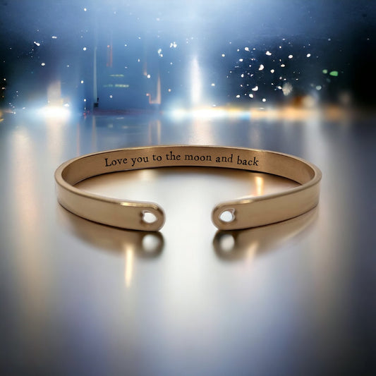 'Love you to the moon and back' Bangle